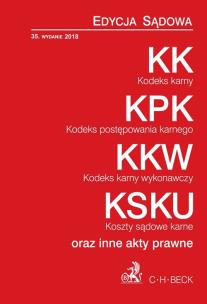 Okładka książki Kodeks karny Kodeks postępowania karnego Kodeks karny wykonawczy Koszty sądowe karne oraz inne ak