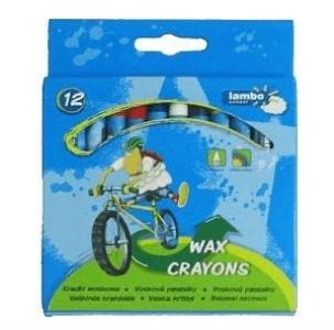 Opakowanie Kredki szkolne woskowe 12 kolorów LAMBO