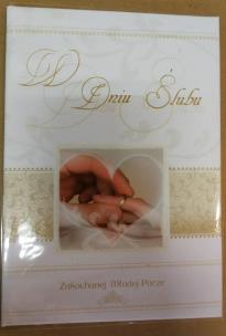 Opakowanie Książeczka brokat A5 Ślub 012