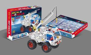 Opakowanie Metalowe klocki konstrukcyjne Dźwig