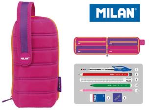 Opakowanie Multipiórnik MILAN owalny z 4 piórnikami COLOURS róż