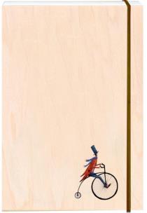 Opakowanie Notatnik ozdobny drewniany A6 Rower retro