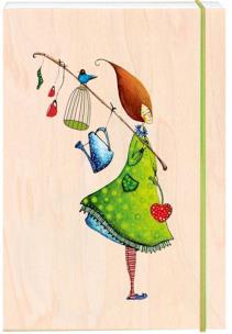 Opakowanie Notatnik ozdobny drewniany A6 Włóczykij