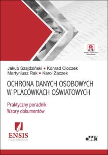 Okładka książki Ochrona danych osobowych w placówkach oświat PGK1260E