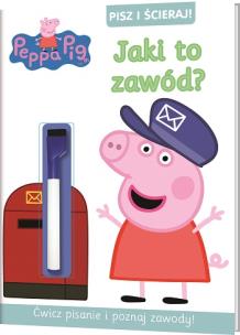 Okładka książki Peppa Pig. Pisz i ścieraj. Jaki to zawód