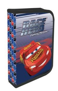 Opakowanie Piórnik 1 suwak 2 klapkowy z wyposażeniem Cars 3
