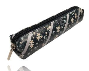 Opakowanie Piórnik mini prostokątny Kwiatki granatowe