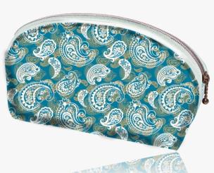 Opakowanie Piórnik owal/kosmetyczka oczka białe PO-06