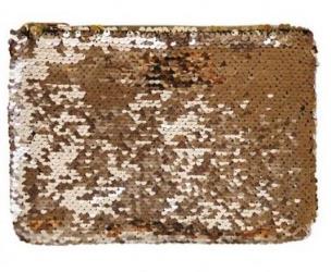 Opakowanie Piórnik saszetka cekiny złote