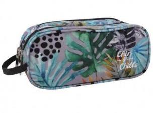 Opakowanie Piórnik saszetka dwukomorowy liście