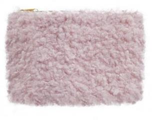 Okładka książki Piórnik saszetka futrzany różowy