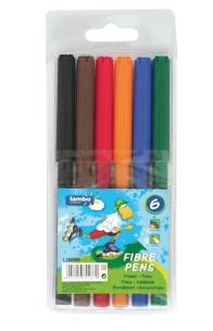 Opakowanie Pisaki 6 kolorów LAMBO