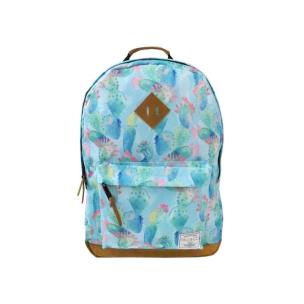 Opakowanie Plecak dwukomorowy niebieski Kaktusy