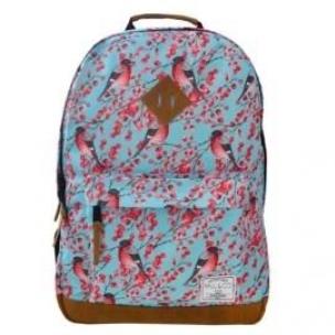 Opakowanie Plecak dwukomorowy niebieski Ptaki