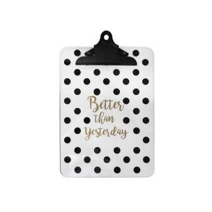 Opakowanie Podkładka z klipsem A4 czarne kropki