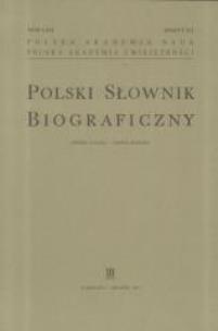 Okładka książki Polski Słownik Biograficzny z.212 T.52/1
