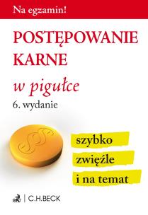 Okładka książki Postępowanie karne w pigułce