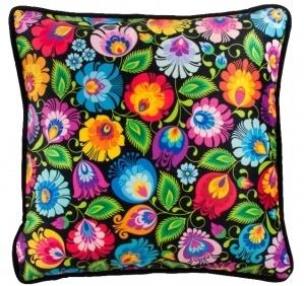 Opakowanie Poszewka - łowicka czarna 45 cm FOLKSTAR