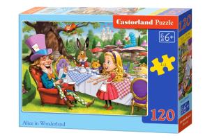 Puzzle 120 Alice in Wonderland CASTOR. Wydawca: Castorland. Multiszop.pl Opakowanie Puzzle 120 Alice in Wonderland CASTOR