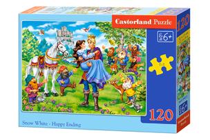 Puzzle 120 el. Snow White - Happy Ending. Wydawca: CASTOR. Multiszop.pl Opakowanie Puzzle 120 el. Snow White - Happy Ending