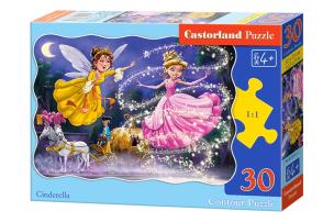 Puzzle 30 Cinderella CASTOR. Wydawca: Castorland. Multiszop.pl Opakowanie Puzzle 30 Cinderella CASTOR