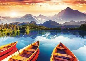 Puzzle Kryształowe jezioro 2000. Wydawca: Trefl. Multiszop.pl Opakowanie Puzzle Kryształowe jezioro 2000