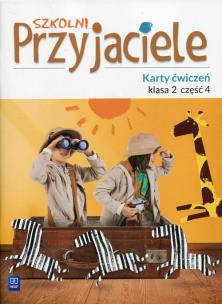Okładka książki Szkolni Przyjaciele 2 Karty ćwiczeń Część 4