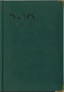 Opakowanie Terminarz 2019 A5 Lux - złocony zielony