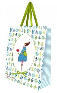 Opakowanie Torebka ozdobna duża Kobieta z konewką