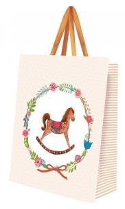 Opakowanie Torebka ozdobna duża Konik na biegunach