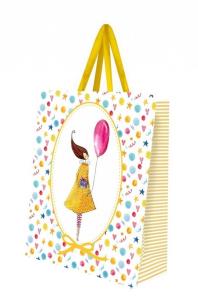 Opakowanie Torebka ozdobna mała Kobieta z balonem