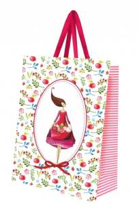 Opakowanie Torebka ozdobna mała Kobieta z kwiatami