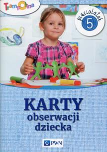 Okładka książki Trampolina Karty obserwacji dziecka Pięciolatek