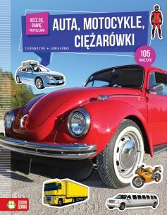 Okładka książki Uczę się bawię przyklejam Auta motocykle ciężarówki