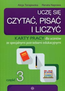 Okładka książki Uczę się czytać, pisać i liczyć Część 3 Karty pracy