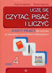 Okładka książki Uczę się czytać, pisać i liczyć Część 4 Karty pracy