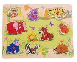 Opakowanie Układanka drewniana zwierzęta