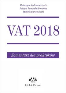 Okładka książki VAT 2018 Komentarz dla praktyków