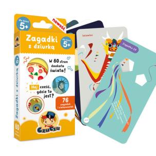 Okładka książki Zagadki z dziurką dla dzieci w wieku 5+