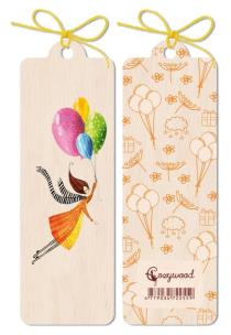 Okładka książki Zakładka drewniana Balony