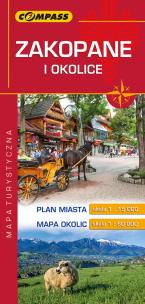 Okładka książki Zakopane i okolice Plan miasta 1:15 000