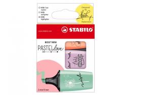 Opakowanie Zakreślacz Boss mini pastellove 3 kol. STABILO
