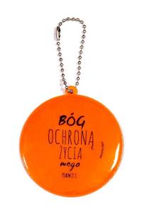 Opakowanie Zawieszka odb.pomarańcz. koło 6,5cm-Bóg ochroną
