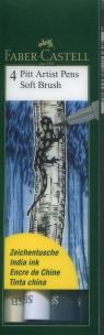 Opakowanie Zestaw 4 pisaków Pitt Artist Pens Soft Brush
