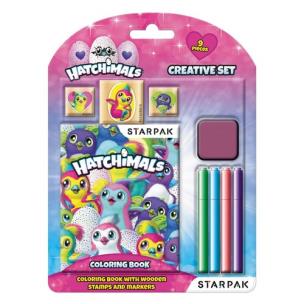 Opakowanie Zestaw kreatywny z pieczątkami Hatchimals