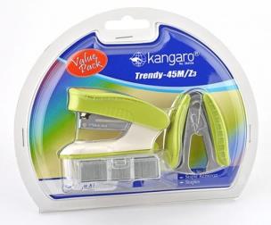 Opakowanie Zszywacz Trendy-45M/Z3 + zszywki i rpzszywacz zielony