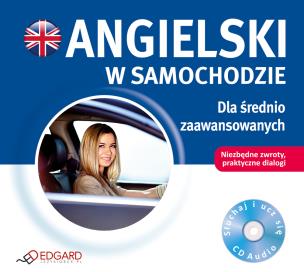 Okładka książki Angielski w samochodzie. Dla średnio zaawan. CD - Audiobook