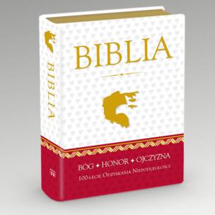 Okładka książki Biblia Domowa w obwolucie patriotycznej