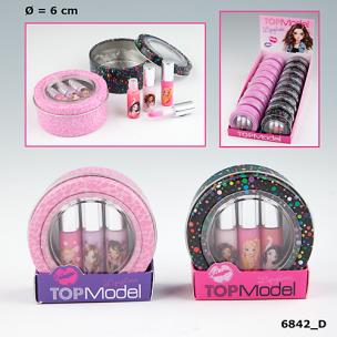 Opakowanie BŁYSZCZYKI W METALOWYM PUDEŁKU TOP MODEL CZARNE 6842D