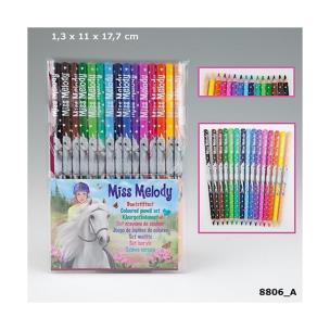 Opakowanie KREDKI MISS MELODY 15 KOLORÓW 8806A
